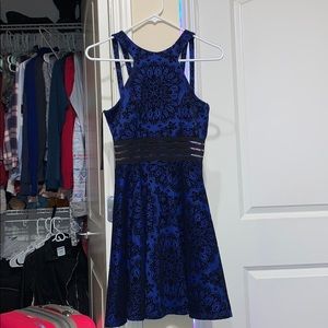 Homecoming royal blue with black detailing